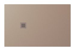 TRENECA brodzik kompozytowy z możliwością docinania 140x90cm, beżowy mat