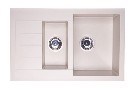 Przejdź do produktu Zlewozmywak granitowy 1,5-komorowy 77x48 cm Darfor DG013 jaśmin