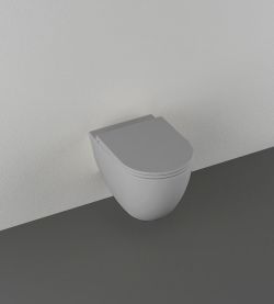 INFINITY miska WC wisząca, Rimless, 36,5x53cm, stone grey