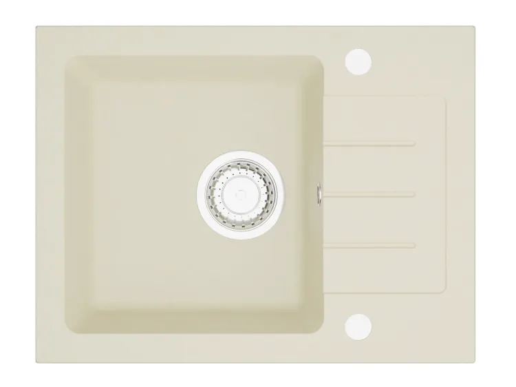 Zlewozmywak granitowy jednokomorowy 58x45 cm Darfor DG014 jaśmin