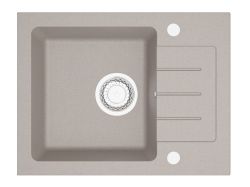 Zlewozmywak granitowy jednokomorowy 58x45 cm Darfor DG014 beż DG014 beż