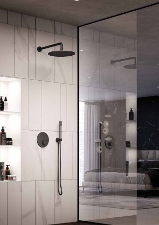 Przejdź do produktu Czarny zestaw prysznicowy, termostatyczny z deszczownicą, słuchawką prysznicową Paffoni Light CPT018NO+ZSOF079NO+ZSOF034NO+ZDUP094NO