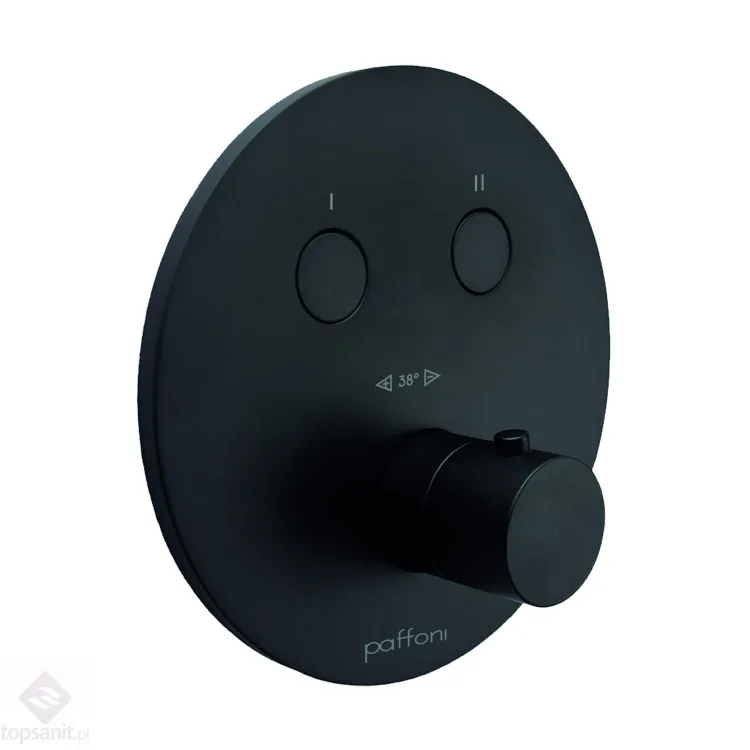 Bateria termostatyczna 2-drożna Paffoni CPT018NO czarny mat