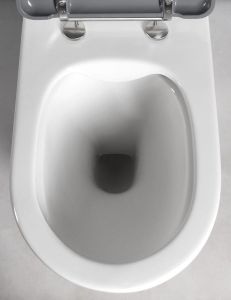 DARIO RIMLESS komplakt WC, odpływ poziomy/pionowy, biały