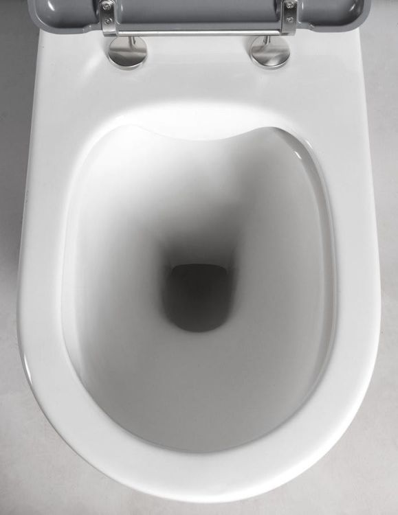DARIO RIMLESS komplakt WC, odpływ poziomy/pionowy, biały