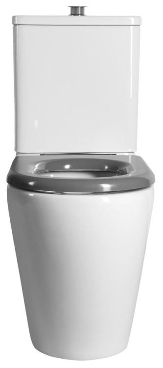 DARIO RIMLESS komplakt WC, odpływ poziomy/pionowy, biały