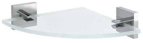 Przejdź do produktu X-SQUARE szklana półka narożna, ćwierćokrąg 200x200mm, chrom/szkło czyste