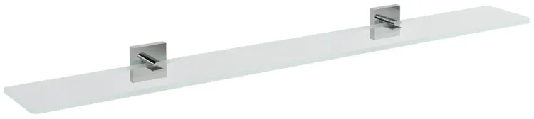 Półka szklana 500mm, chrom/szkło mleczne