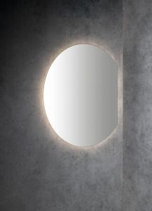 DARA CUT lustro podświetlane LED 20W, ø 100cm, folia grzewcza