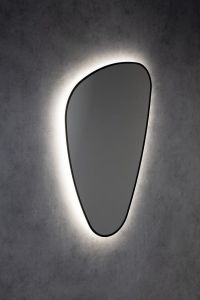ELENA lustro podświetlane LED 20W, 68x96cm, czarny mat