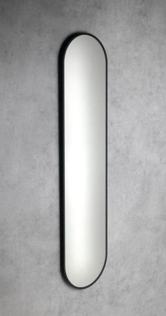Przejdź do produktu SHARON LONG lustro owalne z podświetleniem LED 35x150cm, czarny mat