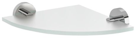 Przejdź do produktu X-ROUND półka szklana narożna, ćwierćokrągła 200x200mm, chrom/szkło mleczne