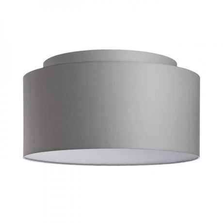 Przejdź do produktu DOUBLE 55/30 abażur  Chintz jasno szara/białe PCV  max. 23W