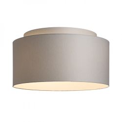 DOUBLE 55/30 abażur  Chintz jasno szara/białe PCV  max. 23W