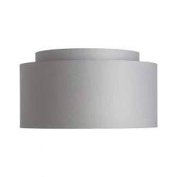 DOUBLE 55/30 abażur  Chintz jasno szara/białe PCV  max. 23W