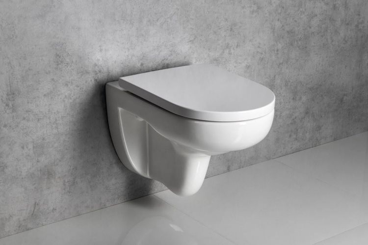 HEIKE miska WC wisząca, Vortex Rimless, 36x53cm, biały