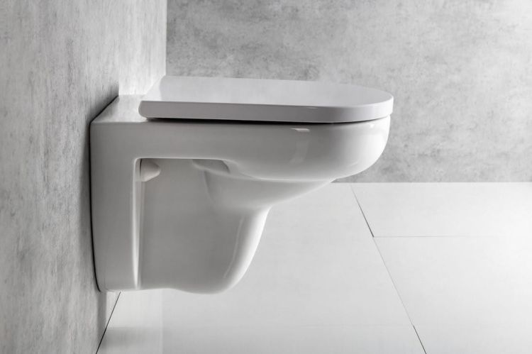 HEIKE miska WC wisząca, Vortex Rimless, 36x53cm, biały
