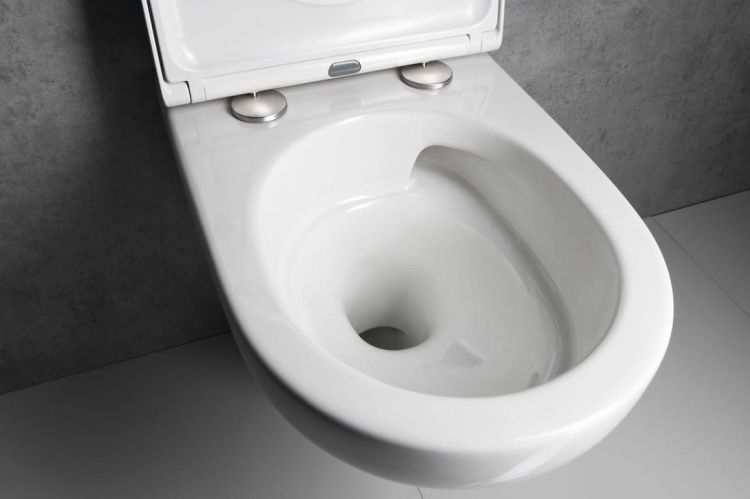 HEIKE miska WC wisząca, Vortex Rimless, 36x53cm, biały