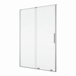 Drzwi prysznicowe dwuczęściowe 170x200 cm rozsuwane Ronal Sanswiss Amalia D35S21705007+V2.D35.50 srebrny połysk