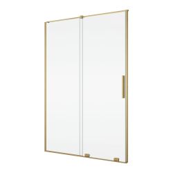 Drzwi prysznicowe dwuczęściowe 170x200 cm rozsuwane Ronal Sanswiss Amalia D35S21701307+V2.D35.13 zloty szczotkowany