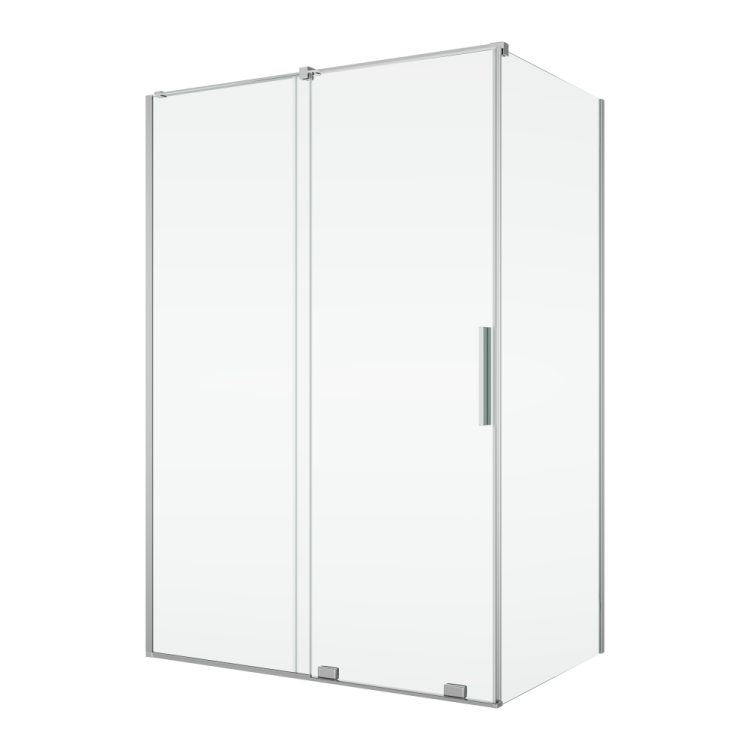 Kabina prysznicowa 120x80 cm z drzwiami rozsuwanymi Ronal Sanswiss Amalia D35S21205007+D35F10805007 srebrny połysk