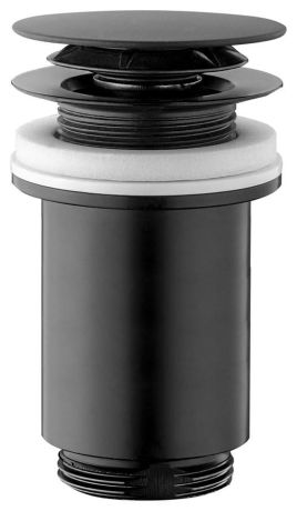 Przejdź do produktu Korek umywalkowy 5/4“, klik-klak, duży grzybek, max 80mm, czarny mat