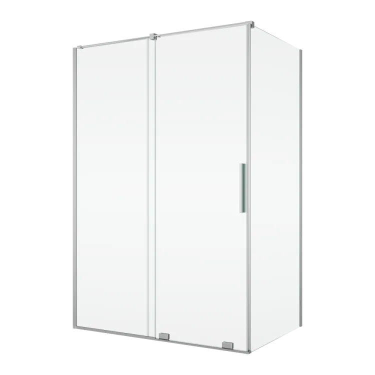 Kabina prysznicowa 170x90 cm z drzwiami rozsuwanymi Ronal Sanswiss Amalia D35S21705007+D35F10905007 srebrny połysk