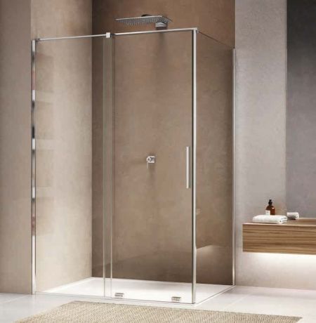 Przejdź do produktu Kabina prysznicowa 180x100 cm z drzwiami rozsuwanymi Ronal Sanswiss Amalia D35S21805007+D35F11005007 srebrny połysk