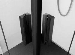 ZOOM BLACK kabina prysznicowa 900x900mm, wejście z rogu