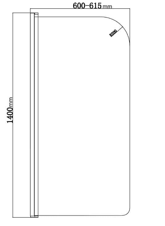parawan na wannę składany 60 cm.JPG