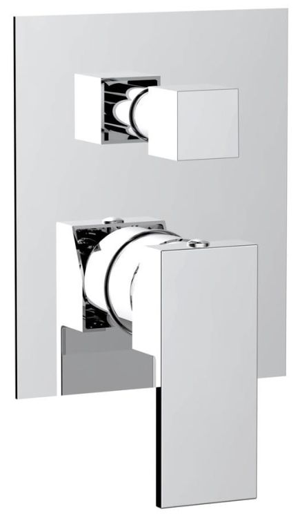 CUBEMIX bateria prysznicowa, podtynkowa, 2 wyjścia, chrom