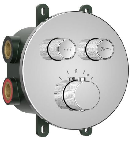 Przejdź do produktu SMART SELECT bateria prysznicowa termostatyczna podtynkowa, box, 2 wyjścia, chrom