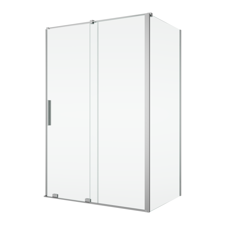 Kabina prysznicowa 170x80 cm z drzwiami rozsuwanymi Ronal Sanswiss Amalia D35S21705007+D35F30805007+V2.D35.50 srebrny połysk