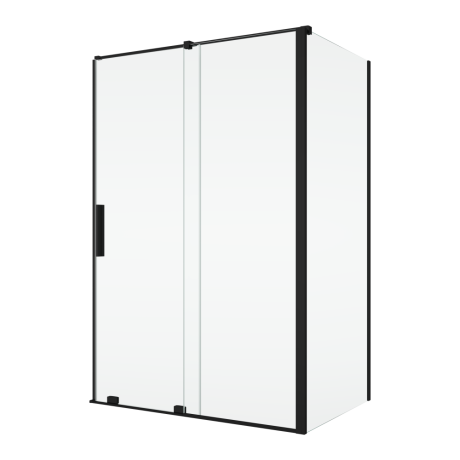 Przejdź do produktu Czarna kabina prysznicowa 160x80 cm z drzwiami rozsuwanymi Ronal Sanswiss Amalia Black Line D35S21600607+D35F30800607+V2.D35.06 czarny mat