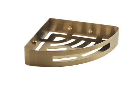 Przejdź do produktu SMART półka narożna do kabiny prysznicowej, 210x45x210mm, złoto mat