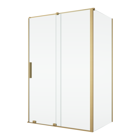 Przejdź do produktu Złota kabina prysznicowa 120x80 cm z drzwiami rozsuwanymi Ronal Sanswiss Amalia Gold Line D35S21201307+D35F30801307+V2.D35.13 złoty szczotkowany