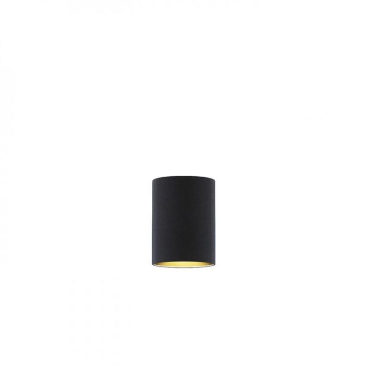 RON 15/20 abażur Polycotton czarna/folia złota max. 28W