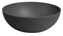 FORMIGO umywalka betonowa nablatowa, średnica 39cm, antracyt