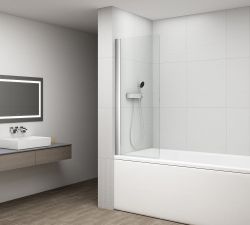 ROTA parawan wannowy obrotowy 650mm, szkło czyste