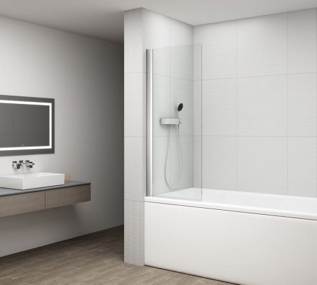 Przejdź do produktu ROTA parawan wannowy obrotowy 750mm, szkło czyste