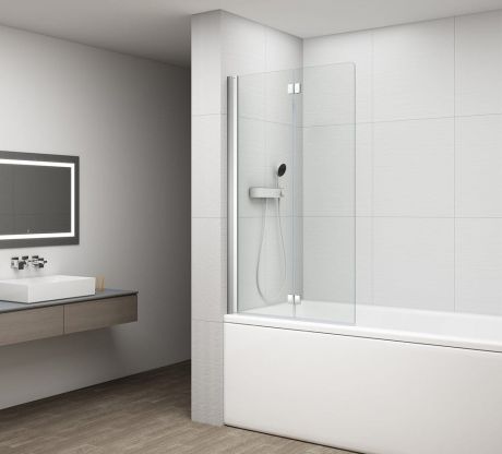 Przejdź do produktu ROTA parawan wannowy składany 1200mm, szkło czyste