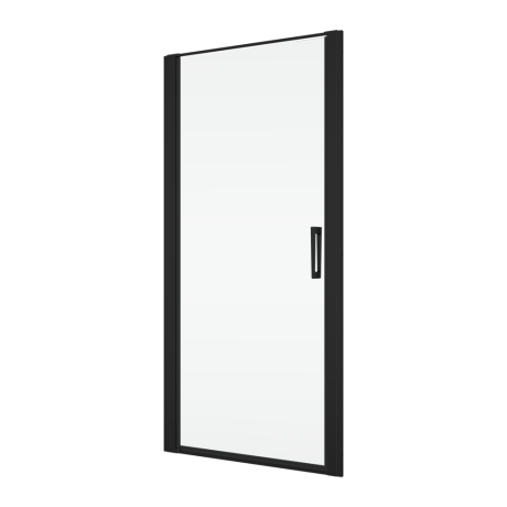 Przejdź do produktu Czarne drzwi prysznicowe wahadłowe 80x200 cm Ronal Sanswiss Divera D22T10800607 czarny mat