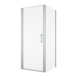 Kabina prysznicowa 80x80 cm z drzwiami wahadłowymi Ronal Sanswiss Divera D22T10805007+D22F10805007 srebrny połysk