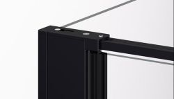 Połączenie drzwi i ścianki bocznej 90° profilem typu CLIP