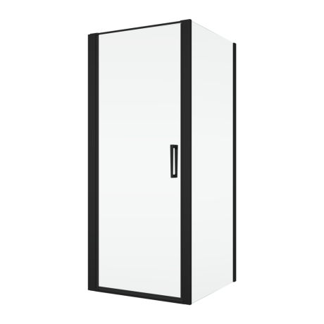 Przejdź do produktu Czarna kabina prysznicowa 90x70 cm z drzwiami wahadłowymi Ronal Sanswiss Divera D22T10900607+D22F10700607 czarny mat