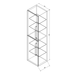 THEIA 105 zestaw łazienkowy, biały