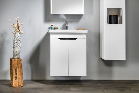 Przejdź do produktu Zestaw łazienkowy ELLA 60, 2x drzwi, biały