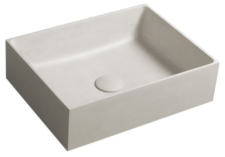 Przejdź do produktu FORMIGO umywalka betonowa nablatowa, 47,5x36,5cm, piaskowy mat