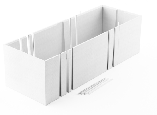 Nośnik do wanny prostokątnej 150x75x64,5 cm Schedpol 1.031 150cm