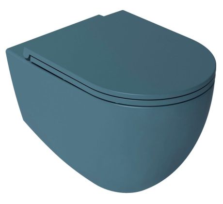 Przejdź do produktu INFINITY miska WC wisząca, Rimless, 36,5x53cm, petrol mat
